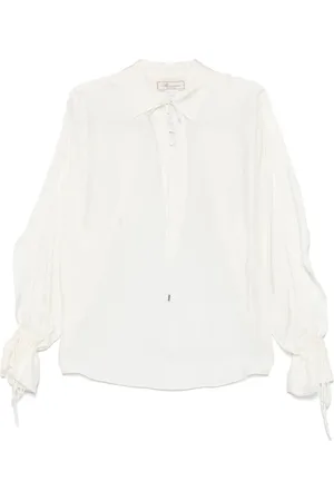 BLUMARINE Klassische Satinbluse