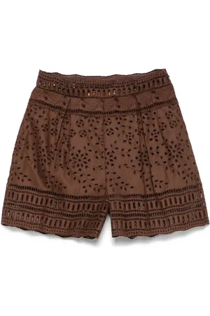 ERMANNO SCERVINO Shorts mit Lochstickerei