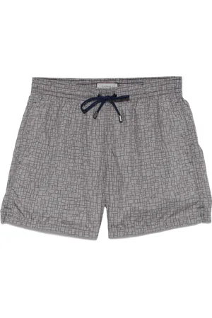 CANALI Badeshorts mit grafischem Print