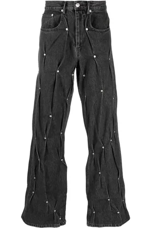 Kusikohc Straight-Leg-Jeans mit Nieten