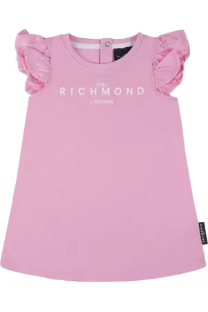 John Richmond Kleid mit Logo-Print