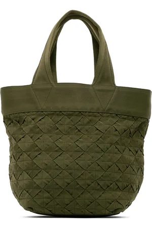 Bottega Veneta 2012-2024 Tote Bag aus Canvas mit Intrecciato-Muster
