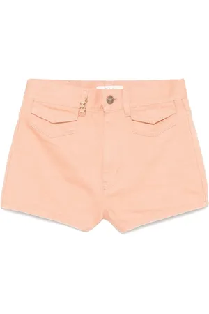 Chloé Shorts mit Logo-Schild