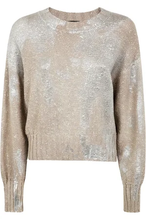 AVANT TOI Pullover im Metallic-Look