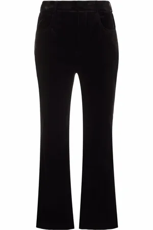 Saint Laurent Cropped-Hose mit hohem Bund