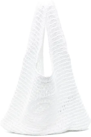 BLUMARINE Logo-embroidered tote bag