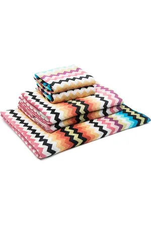 Missoni Set aus fünf Handtüchern mit Zickzackmuster