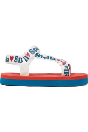 Stella McCartney Sandalen mit Logo-Streifen