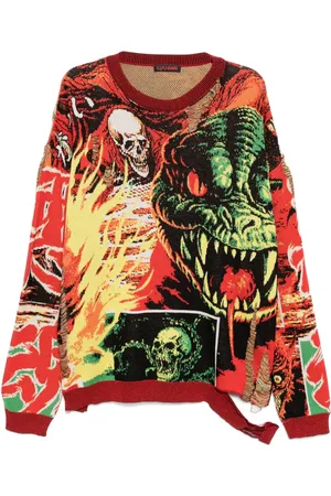 LU’U DAN Misfit Jacquard-Pullover