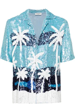 P.A.R.O.S.H. Palms Hemd mit Pailletten