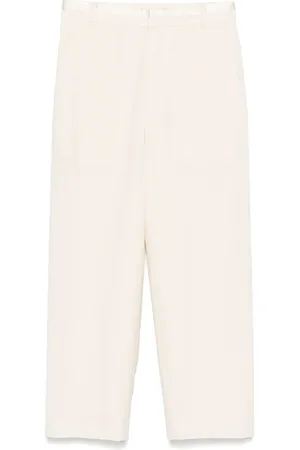 Less Cropped-Hose aus Seide