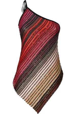 Missoni Gestreiftes One-Shoulder-Top