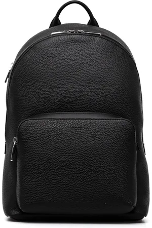 HUGO BOSS Rucksack aus strukturiertem Leder