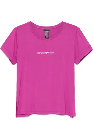 Emporio Armani T-Shirt mit Strass-Logo