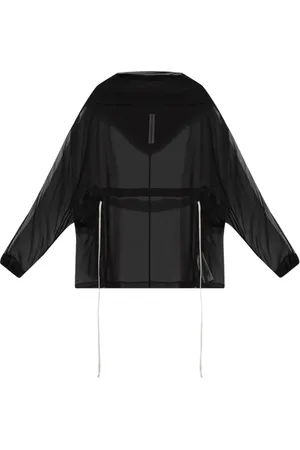 Rick Owens Semi-transparenter Hoodie aus Seide