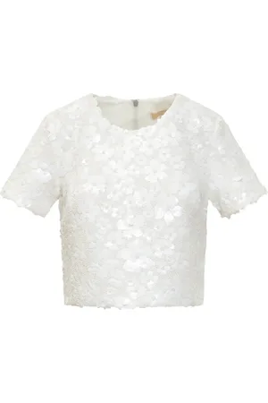Michael Kors Cropped-Top mit Pailletten