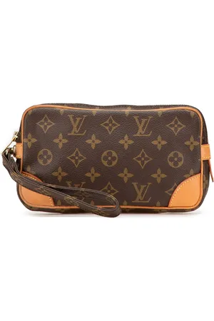 LOUIS VUITTON 1987 Monogram Marly Dragonne PM Clutch