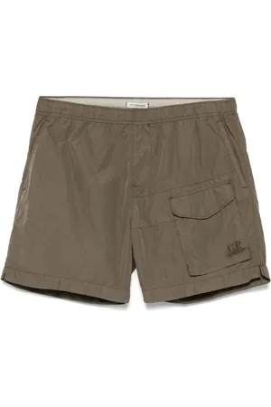 C.P. Company Badeshorts mit Logo-Stickerei