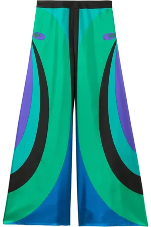 Puccini Weite Hose mit grafischem Print