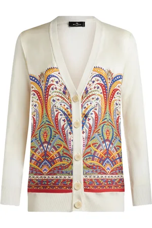 Etro Cardigan aus Seide mit Print