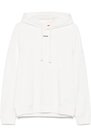 HUGO BOSS Hoodie mit gummiertem Logo