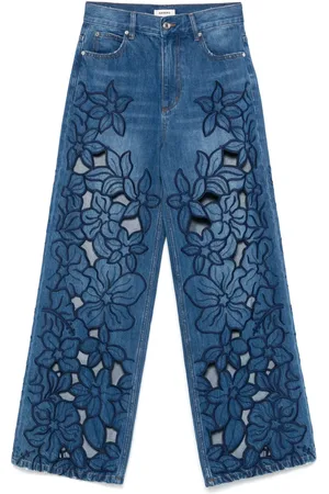 Sandro Jeans mit Blumenstickerei