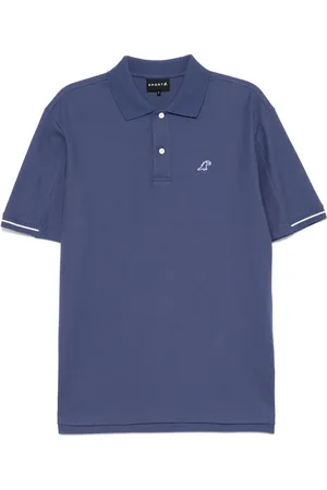 AGNÈS B. Poloshirt mit Dino-Stickerei