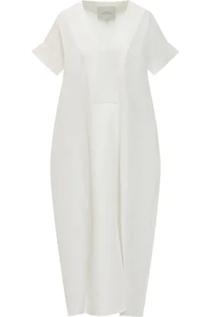 STUDIO NICHOLSON Kleid mit V-Ausschnitt