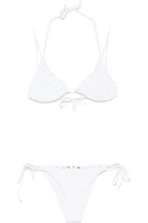 ERMANNO SCERVINO Bikini mit Lochstickerei