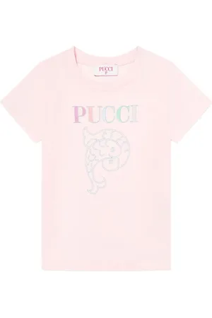 PUCCI Junior T-Shirt mit Logo