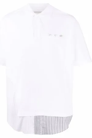 Feng Chen Wang Poloshirt im Layering-Look
