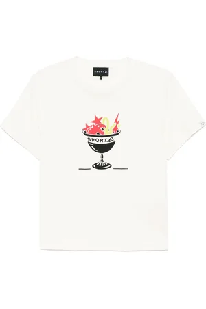 AGNÈS B. T-Shirt mit grafischem Print