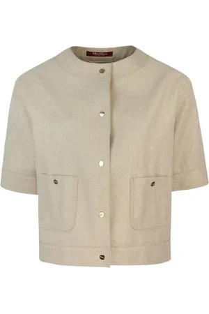 Max Mara Agile Cropped-Jacke mit Knöpfen
