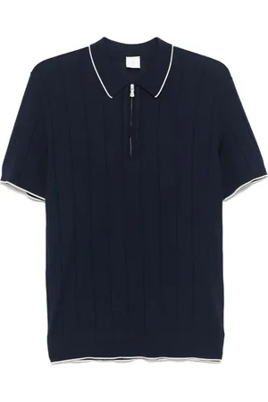ELEVENTY Geripptes Poloshirt