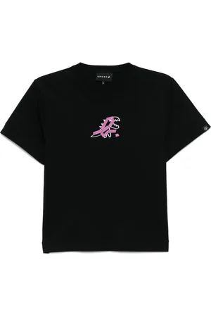 AGNÈS B. T-Shirt mit Logo-Print