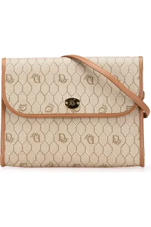 Dior 20th Century Honeycomb Umhängetasche aus beschichtetem Canvas