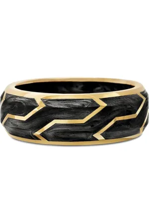 David Yurman 18kt Forged Carbon Gelbgoldring 8,5mm