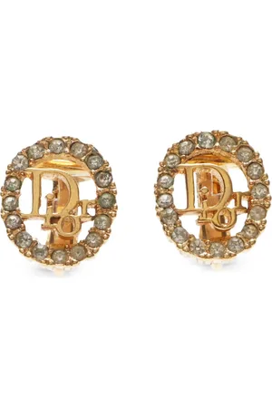 Dior 1990-2015 Ohrringe mit Strass