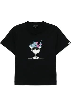 AGNÈS B. T-Shirt mit grafischem Print
