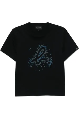 AGNÈS B. T-Shirt mit Logo-Print