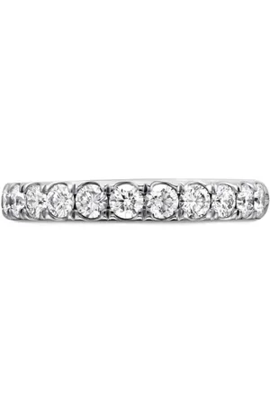 David Yurman DY Eden Partway Platinring mit Diamanten (2,8mm)