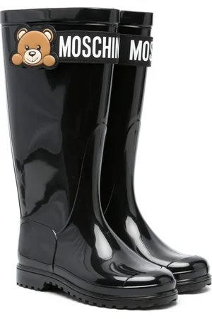 Moschino Regenstiefel mit Teddy-Patch