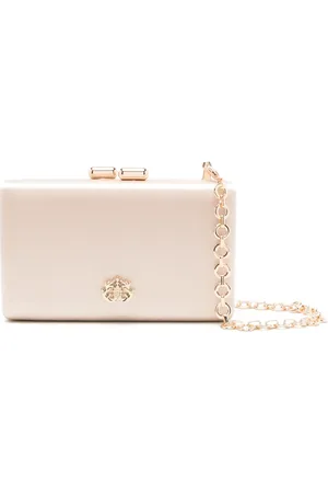 Isla Ibiza Eva Clutch mit Logo-Schild
