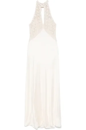 Twin-Set Maxikleid mit Kontrasteinsatz