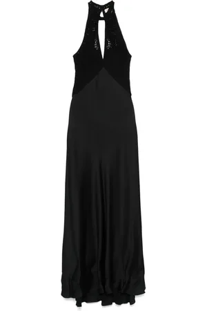 Twin-Set Maxikleid mit Kontrasteinsatz