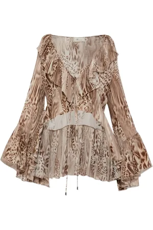 BLUMARINE Chiffonbluse mit Print