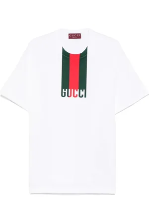 Gucci T-Shirt mit Webdetail