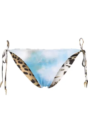 Roberto Cavalli Wendbares Bikinihöschen mit Print