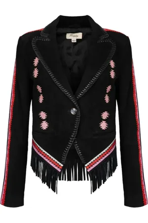 TEMPERLEY LONDON Bestickter Zola Wildlederblazer