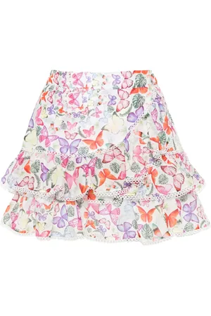 CHARO RUIZ IBIZA Minirock mit Schmetterling-Print
